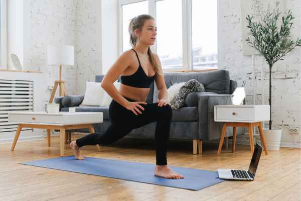 Woman exercising confidently after femiwand treatment Trowbridge